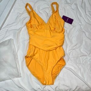 HeyShape Saffron Yellow One-Piece Swimwear with Ruched Waist 💛